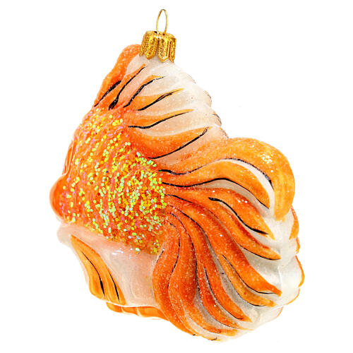 Red fish, Christmas tree decoration, blown glass 8