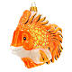 Red fish, Christmas tree decoration, blown glass s1
