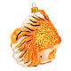 Red fish, Christmas tree decoration, blown glass s6