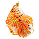 Red fish, Christmas tree decoration, blown glass s8