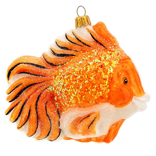Ryba czerwona dekoracja na choinkę szkło dmuchane 5