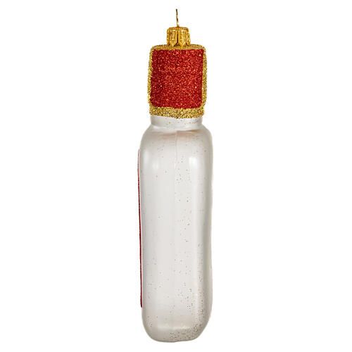 Wodka-Flasche, Weihnachtsbaumschmuck aus mundgeblasenem Glas 4