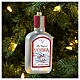Vodka bottle, Christmas tree decoration, blown glass s2