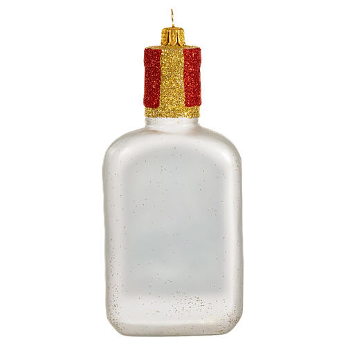 Bottiglia Vodka decorazioni albero Natale vetro soffiato 5