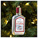 Bottiglia Vodka decorazioni albero Natale vetro soffiato s2