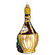 Bottle of Chianti, blown glass Christmas tree decoration s4