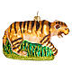 Saber-tooth tiger, blown glass Christmas tree decoration s5