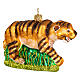 Tygrys szablozębny dekoracja na choinkę szkło dmuchane s4