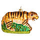 Saber-toothed tiger Christmas ornament glass blown s5