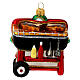 BBQ grill Christmas ornament blown glass s1