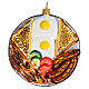 American breakfast, blown glass Christmas tree decoration s1