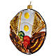 American breakfast, blown glass Christmas tree decoration s3