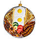 American breakfast  Christmas tree ornament blown glass s1