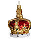 English crown, blown glass Christmas tree decoration s3