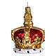 UK Royal Crown Christmas tree decoration in blown glass s4