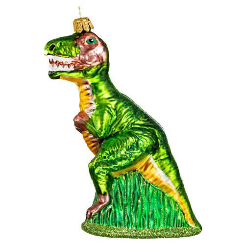 Tyrannosaurus rex, blown glass Christmas tree decoration 4