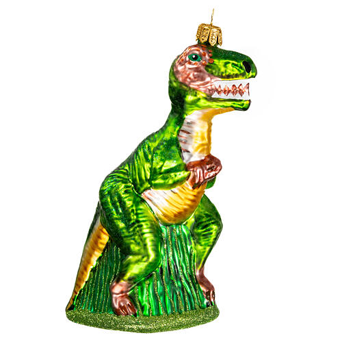 Tyrannosaure décoration pour sapin de Noël verre soufflé 3