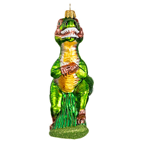 Tirannosauro Rex decorazioni albero Natale vetro soffiato 6