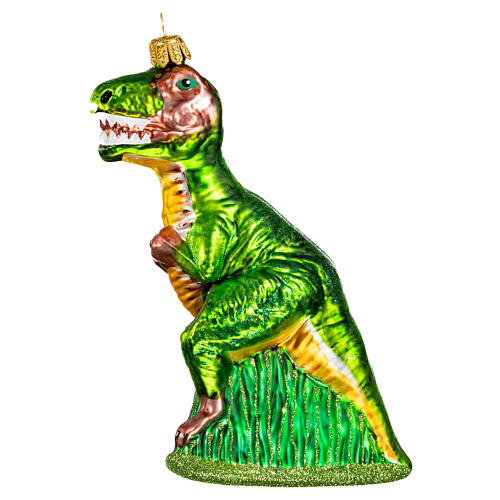 Tyrannosaurus Rex blown glass Christmas tree decoration 4