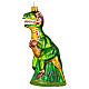 Tyrannosaurus Rex blown glass Christmas tree decoration s1