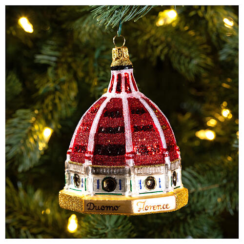 Cathedral of Saint Mary of the Flower in Florence, blown glass Christmas tree decoration 2