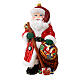 Santa with presents, Christmas tree decoration, blown glass s1
