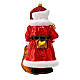 Santa Claus gifts Christmas tree decoration in blown glass s5