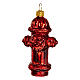 Fire hydrant, blown glass Christmas tree decoration s1