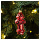 Fire hydrant, blown glass Christmas tree decoration s2