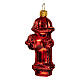 Fire hydrant, blown glass Christmas tree decoration s4