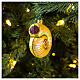 Nautilus shell, blown glass Christmas tree decoration s2