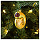 Nautilus shell Christmas tree blown glass decoration s2