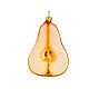 Pear Christmas tree decoration blown glass s1