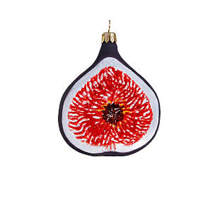 Fig, blown glass, Christmas tree decoration