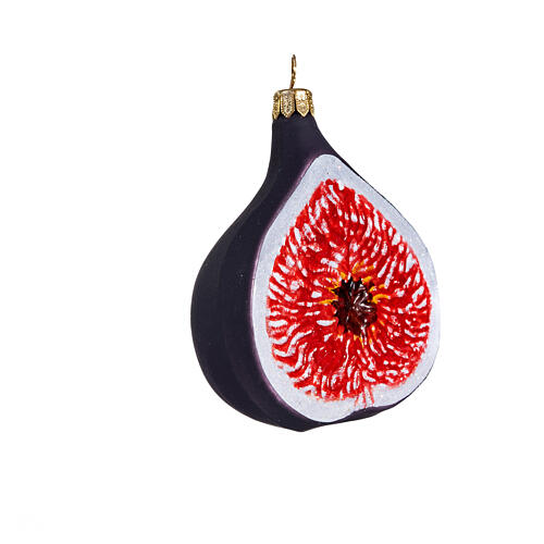 Fig, blown glass, Christmas tree decoration 4