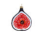 Fig, blown glass, Christmas tree decoration s1