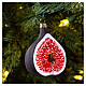 Fig blown glass Christmas tree decoration s2