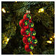 Bunch of cherry tomatoes blown glass Christmas tree decoration s2