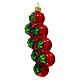 Bunch of cherry tomatoes blown glass Christmas tree decoration s3