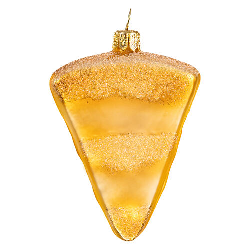 Slice of pizza, blown glass, Christmas tree decoration 5