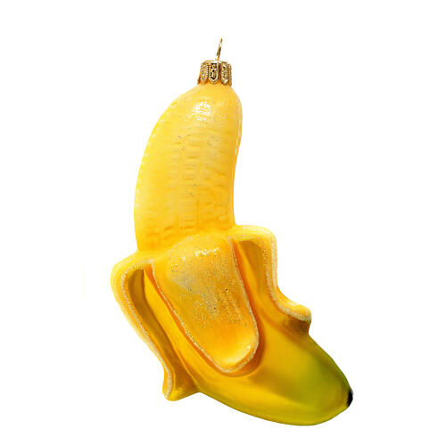 Banana Christmas tree decoration blown glass 1