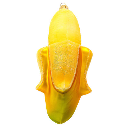 Banana Christmas tree decoration blown glass 6