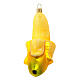 Banana Christmas tree decoration blown glass s4