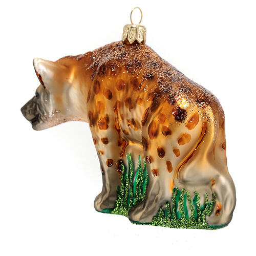 Hyena, Christmas tree decoration of blown glass 7