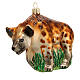 Hyena Christmas tree decoration in blown glass s3