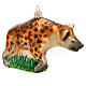 Hyena Christmas tree decoration in blown glass s5