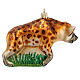 Hyena Christmas tree decoration in blown glass s6