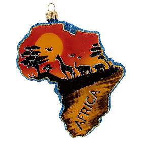 Africa decorazione albero Natale vetro soffiato