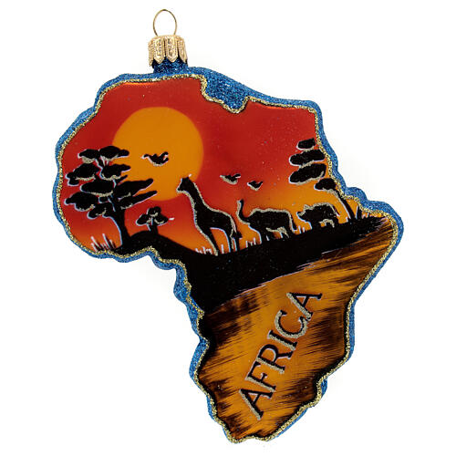 Africa decorazione albero Natale vetro soffiato 1