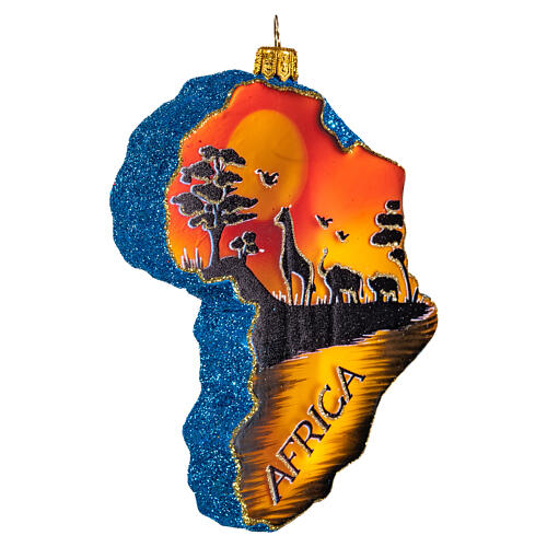 Afryka dekoracja na choinkę szkło dmuchane 3